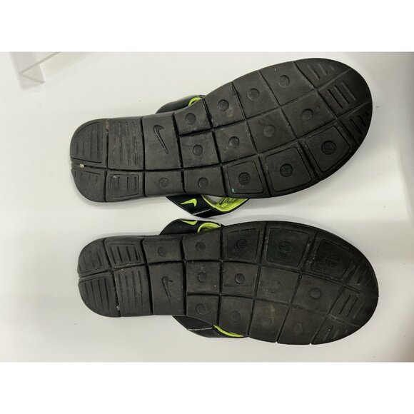 Nike Comfort Cushioned Footbed Women's Size 11 Flip Flop Thong Blue Black - Picture 8 of 9